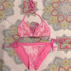 Victoria’s Secret PINK Pink Tye Dye Bikini Set